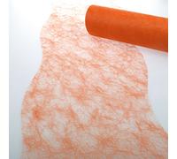 Deko AS GmbH sizo Flor Mesa Banda Onda Interfaz Naranja Aprox. 25 cm Rollo de 25 m 60 W 005 de R