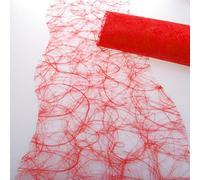 Deko AS GmbH sizoweb Mesa Banda Onda Interfaz leuchtrot Aprox. 25 cm Rollo 25 Metros - 64 W 034 de R 250