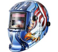 Deko Careta Soldar de Color Verdadero, Grande Pantalla Grande Casco de Soldador Oscurecimiento Automático Energía Solar, Trabajar Largas Horas, Batería Intercambiable