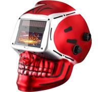 DEKO Careta Soldar de Color Verdadero, Grande Pantalla Grande Casco de Soldador Oscurecimiento Automático Energía Solar, Trabajar Largas Horas, Batería Intercambiable