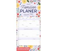 Deko-Familienplaner Flower Time 2027: Vintage-inspiriert mit modernem Touch: Der gute-Laune-Kalender für Familien mit 5 Spalten. Format 21 x 45 mit Monatskalendarium