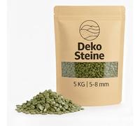 Deko-Granulat olivgrün als farbige Streudeko - 5 kg kleine Deko-Steine Ø 5-8 mm für Gläser, Vasen