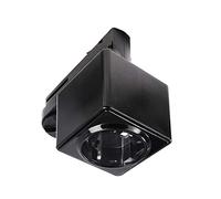 Deko-Light D Line - Adaptador de enchufe para sistema de riel de corriente de 3 fases 230 V, color negro