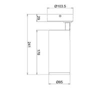 Deko-Light Downlight LED Lucea, orientable, 20 W negro EC:EPREL:1305330