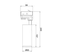 Deko-Light Foco de riel LED Lucea 3 fases 10W blanco EC:EPREL:1305238
