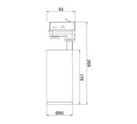 Deko-Light Foco de riel LED Lucea 3 fases 20 W blanco EC:EPREL:1305332