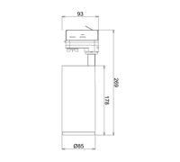 Deko-Light Foco de riel LED Lucea 3 fases 20 W negro EC:EPREL:1305333