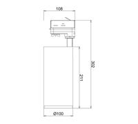 Deko-Light Foco de riel LED Lucea 3 fases 30 W blanco EC:EPREL:1305369