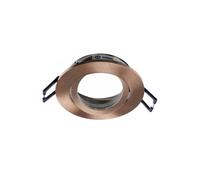 Deko-Light Lámpara de techo empotrable Samsola, color cobre, Ø 8 cm, metal