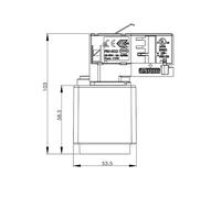 Deko-Light riel trifásico D Adaptador de toma de línea, blanco, 1380 W