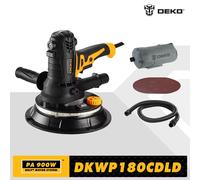 DEKO-lijadora de paneles de yeso DKWP180CDLD/DKWP180CD de 900W, máquina pulidora portátil con luz DKWP180CDLD