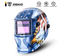 DEKO-Máscara de Soldadura con energía Solar, capucha con oscurecimiento automático, MIG MMA, casco de soldadura eléctrico, lentes para máquina de soldadura o cortador de Plasma, Águila MZ225