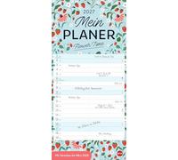 Deko-Mein Planer Flower Time 2027: Vintage-inspiriert mit modernem Touch: Terminplaner für die Wand im Format 21 x 45 cm. Praktischer Wandkalender mit 2 Spalten
