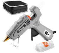 DEKO Pistola Silicona Caliente, 60/100W Doble Temperatura Pistola Silicona con una blosa, Pistola Pegamento Caliente con 25 PCS Barras de Pegamento, para DIY, Arte, Escuela, Empaques, Reparaciones