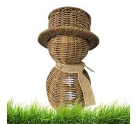 Deko - Rustikale Kunst Rattan Weihnachtsdekoration Niedliche Geflochtene Sammelfiguren für Innen Außen Küche Schlafzimmer Wohnzimmer Büro Schreibtisch Tisch KaminXX