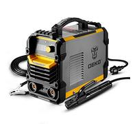 DEKO Soldador MMA 220 V 200A soporte de electrodo de máquina de soldador de arco, abrazadera de trabajo, cable adaptador de alimentación de entrada