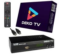 DEKO TV Pro Decodificador TDT HD 2024 - Sintonizador TDT HD DVB-T2 USB - Receptor TDT HD - Descodificador Digital para TV TDT Television - TDT HDMI