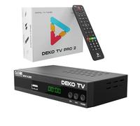DEKO TV PRO2 Decodificador TDT HD 2024 - Sintonizador TDT HD DVB-T2 USB - Receptor TDT HD - Descodificador Digital para TV TDT Television - TDT HDMI