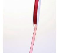 Deko und Band 53736 - Cinta de Organza con Flecos - 7 mm 50 m Col. 66 Karminrot - 53736 - 7 de 50 - 66
