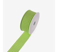 Deko und Band Landhauskaroband 7404 - Cinta de Camuflaje (25 m, 40 mm x 25 m), Color Verde Claro