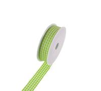 Deko und Band Landhauskaroband 7404 - Cinta de Camuflaje (25 mm x 25 m), Color Verde Claro