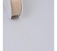 Deko und Band Spiderweb Banda Decorativa - 3 cm Crema - Rollo 25 m - 67 012 de R 30