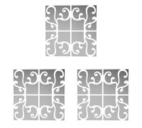 DekoArte - Espejo Vinilo Adhesivo Klimt 63x63cm - Decoracion de Pared Original y con Estilo 3D (Paquete de 3)