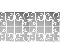 DekoArte - Espejo Vinilo Adhesivo Klimt 63x63cm - Decoracion de Pared Original y con Estilo 3D (Paquete de 2)