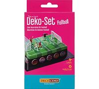 Dekoback 02-08-00005 - Decoración para tartas de Cumpleaños, 7 piezas, diseño de jugador de fútbol, Multicolor