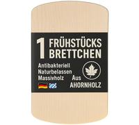 DEKOFANT Rahmenlos - Tabla de desayuno (madera, 1 unidad, redondeada, 24 x 15 x 1 cm, arce)