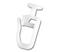 Dekohaken24 - 200 Unidades. Falte gleiter M. 9 mm Cierre de Cabeza para rieles de Cortinas Cortina Ganchos