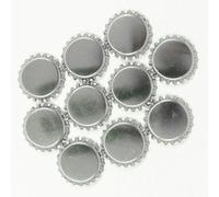Dekohelden24 1000 Metal, chapas de Corona para autoembotellado, para Botellas estándar, aptas para Alimentos, en Plata