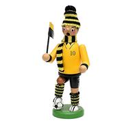 Dekohelden24 Ahumador de fútbol con Traje Negro/Amarillo, Aprox. 20 cm