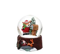 Dekohelden24 Bola de Nieve con Alce, Dimensiones (Alto x Ancho x diámetro): Aprox. 6,3 x 4,8 cm/diámetro 4,5 cm, Alce 501580