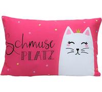Dekohelden24 Cojín Decorativo con diseño de Gato, 40 x 13 x 23 cm, 100% algodón