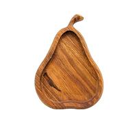 Dekohelden24 Cuenco decorativo de madera como pera en natural, dimensiones 19 x 13 x 2,5 cm (largo x ancho x alto)