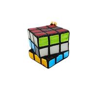 Dekohelden24-Dekohelden24 Lauschaer árbol de Navidad, Bola de Abeto, mágico, Cubo Giratorio en Multicolor, de Lauscha, 6 x 6 x 6 cm, 6 (CBK21295)