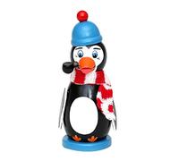 Dekohelden24 Figura de Incienso de Madera con diseño de pingüino (14 cm)