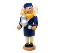 Dekohelden24 Figura de Madera para ahumar como compañera de avión, 10,5 x 8 x 19,5 cm, 19 cm