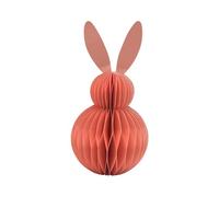 Dekohelden24 Gran decoración de Panal de Abeja de Papel de Seda, diseño de Conejito de Pascua de Papel y cartón en Rosa, magnético, 1 Unidad, 11 x 11 x 20 cm