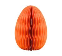 Dekohelden24 Gran Panal de Abeja, decoración Papel/cartón en Naranja, magnético, Contenido del envío: 1 Unidad, 11 x 11 x 15 cm (Largo x Ancho x Alto), Huevo de Pascua melocot, 15 cm