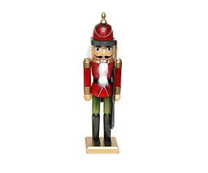 Dekohelden24 Precioso Cascanueces de Soldado en Rojo, Aprox. 40 cm