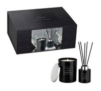 Dekohelden24 Regalo de alta calidad de vela perfumada y difusor regalo listo para hombres, set de regalo de perfume, set de regalo para hombres, regalo de vela de alta calidad, 23 x 17 x 10 cm (largo