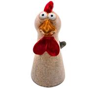 Dekohelden24 Valla de cerámica como Pollo en Color Blanco. Dimensiones (Largo x Ancho x Alto): Aprox. 13,5 x 9,5 x 22 cm.