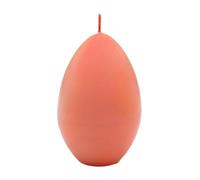 Dekohelden24 XXL, Cera en Forma de Huevo, Vela Decorativa de Pascua en Color Rosa, Largo x Ancho x Alto: 8 x 8 x 12 cm, 12 cm