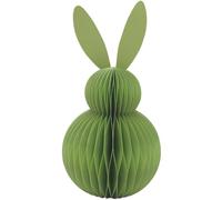 Dekohelden24 XXL Deko Honeycomb, Papel de Panal, decoración de Pascua, Conejo de Pascua de Papel, Color Verde Claro, magnético, 1 Unidad, 16 x 16 x 30 cm