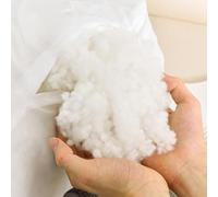 Dekohome 1kg Relleno de Cojín de Fibra Hueca Siliconada de Alta Recuperación, Indeformable, Suave, Mullido, Antialérgico, Antipolillas, Cojín para Sofá o Cama para Casa