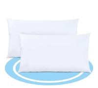 Dekohome Relleno de Cojín de Fibra Hueca Siliconada de Alta Recuperación, Indeformable, Suave, Mullido, Antialérgico, Antipolillas, Cojín para Sofá o Cama para Casa, 2 Cojines 45 x 65 cm