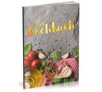 Dékokind® Leeres Kochbuch: Für über 80 Lieblingsrezepte || Ca. A5 Softcover || Rezeptbuch zum Selbstgestalten / Selberschreiben mit Inhaltsverzeichnis || Motiv: Italienisch