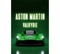 Dekomundo Póster de coche deportivo para garaje, cueva de hombre, salón, oficina, decoración para aficionados a los coches, cuadro de pared exclusivo, Aston Martin Valkyrie, 40 x 50 cm